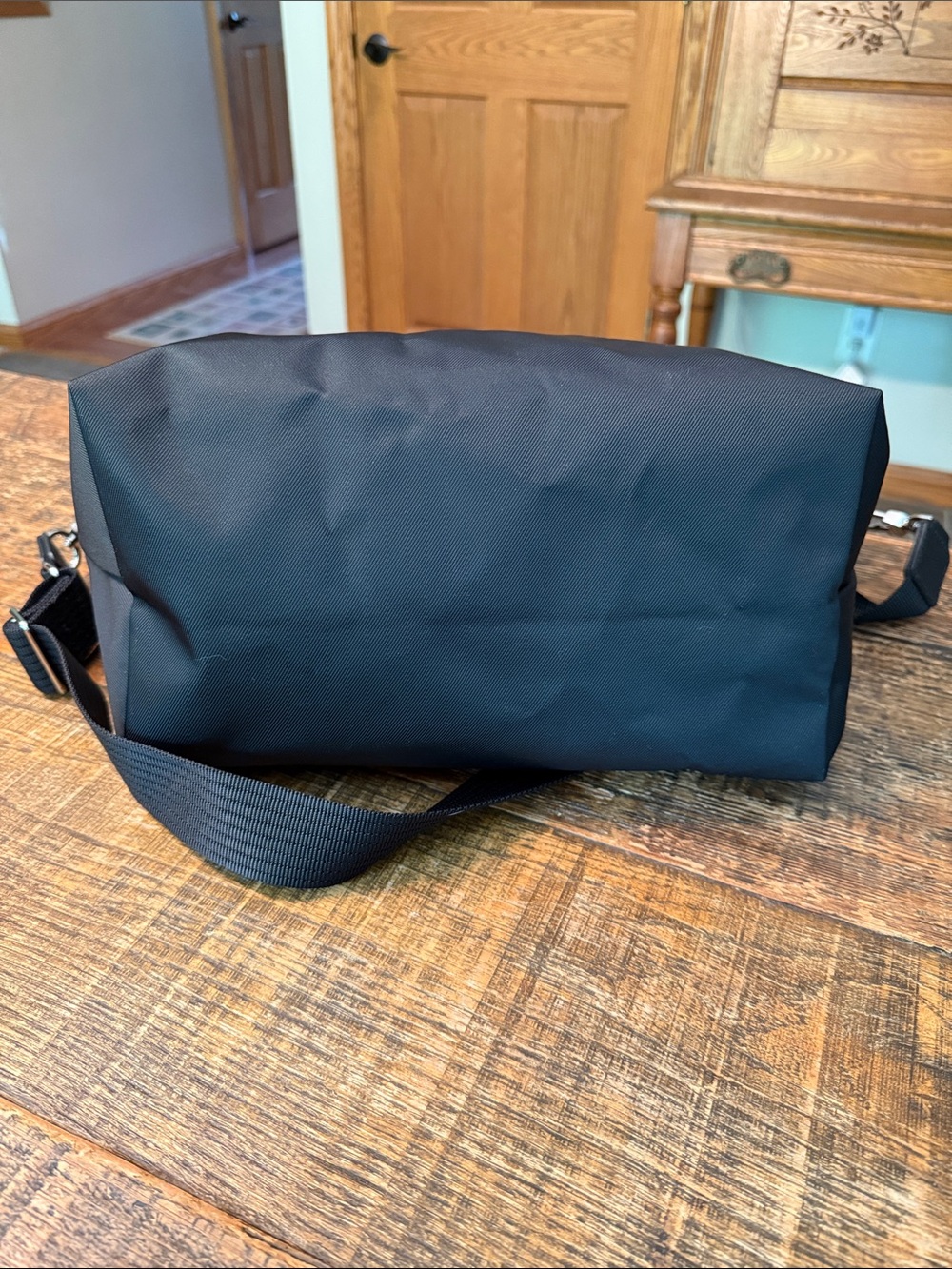 Longchamp Le Pliage Energy - Handbag L Black Nylon Shoulder Tote w Leather Trim - Picture 9 of 17